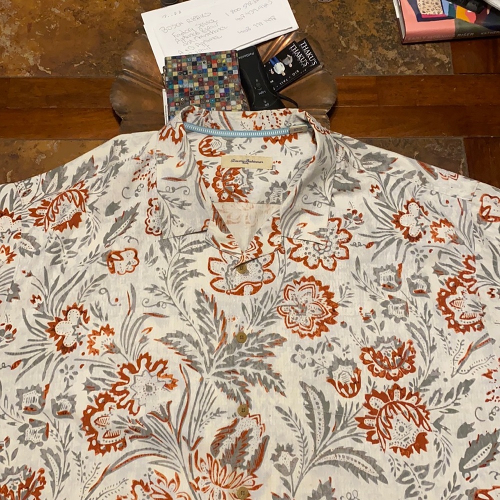 Men’s Tommy Bahama Silk Shirt-size 4XB